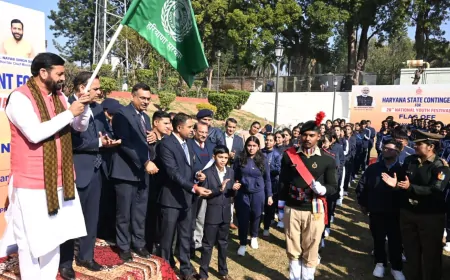 राष्ट्रीय युवा महोत्सव में हरियाणा के 75 युवा करेंगे भागीदारी, CM सैनी ने किया रवाना