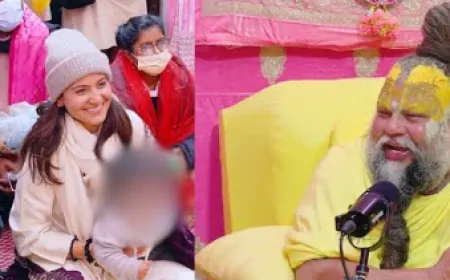 बच्चों संग प्रेमानंद जी महाराज से मिले विराट कोहली और अनुष्का शर्मा, वीडियो वायरल 