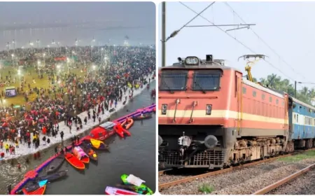 महाकुंभ जाने वाले यात्रियों को रेलवे ने दी सौगात, 3 स्पेशल ट्रेनें चलाई