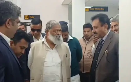 अंबाला एयरपोर्ट से जल्द शुरू होगी हवाई उड़ान, कैबिनेट मंत्री अनिल विज ने किया निरीक्षण