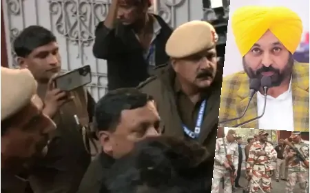 दिल्ली चुनाव के बीच पंजाब के CM भगवंत मान के घर पर चुनाव आयोग का छापा