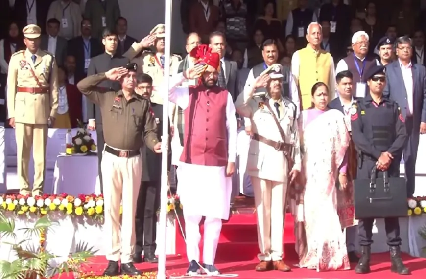 CM के रूप में नायब सैनी ने पहली बार फहराया तिरंगा, किए बड़े ऐलान