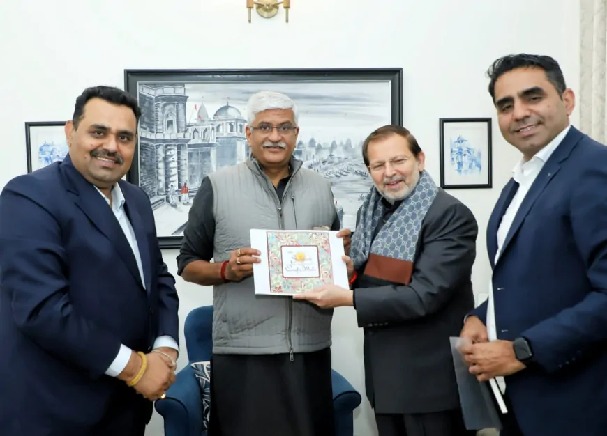 हरियाणा के पर्यटन मंत्री ने गजेन्द्र सिंह शेखावत को सूरजकुंड मेले का दिया निमंत्रण