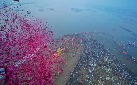 महाकुंभ 2025: बसंत पंचमी पर पुष्प वर्षा और कड़ी सुरक्षा के बीच अमृत स्नान