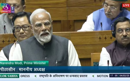 जानिए लोकसभा में PM मोदी के 1 घंटे 35 मिनट के भाषण की 10 बड़ी बातें