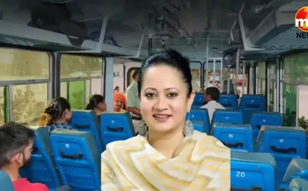 हरियाणा  स्वास्थ्य मंत्री आरती राव का बड़ा फैसला ! बीमार मरीजों को मिलेगी फ्री बस यात्रा और पेंशन