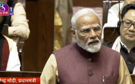 कांग्रेस के मॉडल में फैमिली फर्स्ट सर्वोपरि रहा, राज्यसभा में मोदी की 92 मिनट की स्पीच