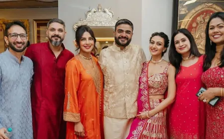 प्रियंका चोपड़ा ने भाई की संगीत में मचाया धमाल, भाभी संग किया जबरदस्त डांस!