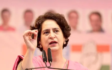 Delhi Election: प्रियंका गांधी ने BJP को दी बधाई, कहा- ‘लोग बदलाव चाहते थे...’