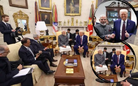 व्हाइट हाउस में पीएम मोदी और ट्रंप की ऐतिहासिक मुलाकात: इन मुद्दों पर हुई चर्चा