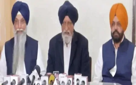 शिरोमणि अकाली दल के नेताओं ने नई भर्तियों को लेकर की बैठक