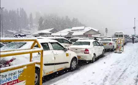 हिमाचल में बर्फबारी का दौर जारी,  IMD ने जारी किया बारिश और बर्फबारी का अलर्ट