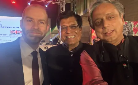 शशि थरूर ने पीयूष गोयल के साथ साझा की तस्वीर, राजनीतिक हलकों में बढ़ी चर्चा