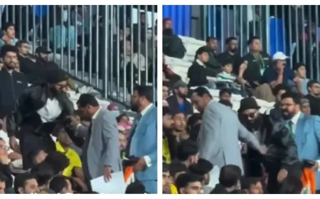 भारत का झंडा लहराने पर लाहौर स्टेडियम में फैन गिरफ्तार