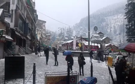 कुल्लू-मनाली में बारिश और बर्फबारी से संकट में जीवन