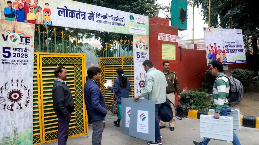 Delhi Assembly Election : 70 सीटों पर आज मतदान, 699 उम्मीदवार उतरे चुनावी मैदान में