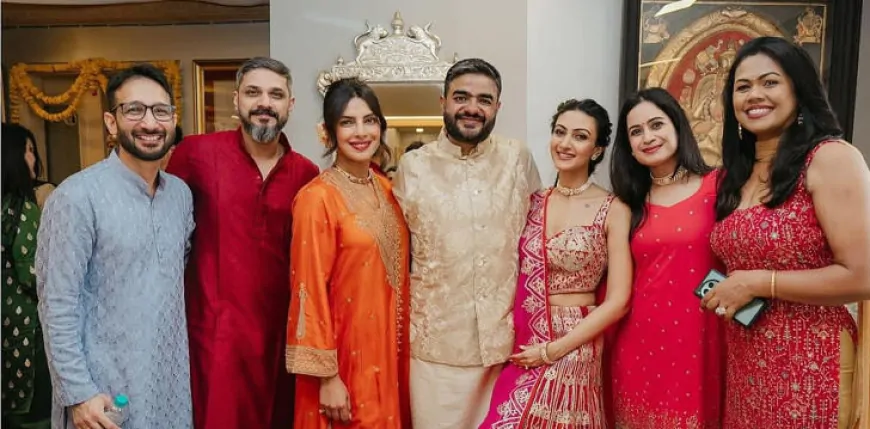 प्रियंका चोपड़ा ने भाई की संगीत में मचाया धमाल, भाभी संग किया जबरदस्त डांस!