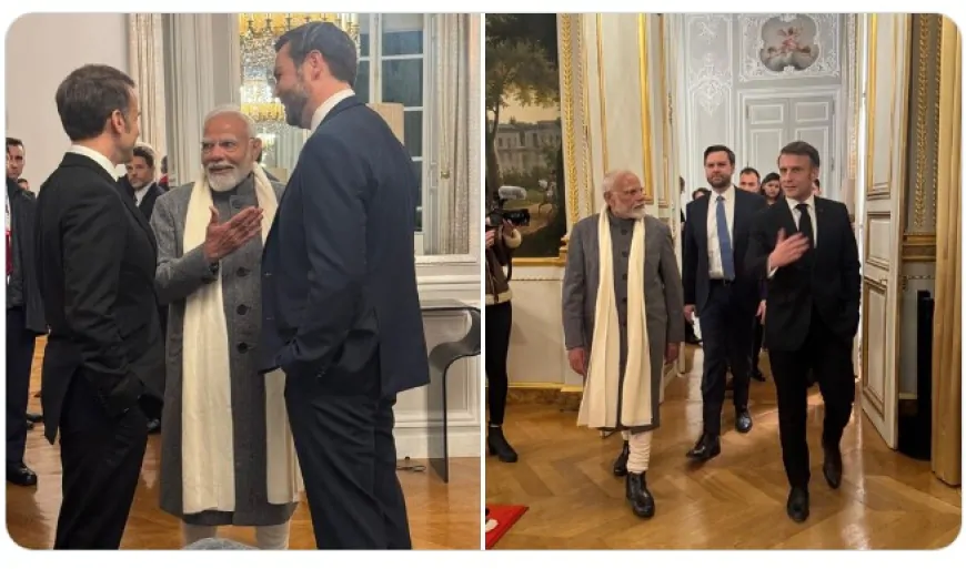 सातवीं बार फ्रांस पहुंचे PM मोदी, राष्ट्रपति मैक्रों संग अहम मुद्दों पर चर्चा