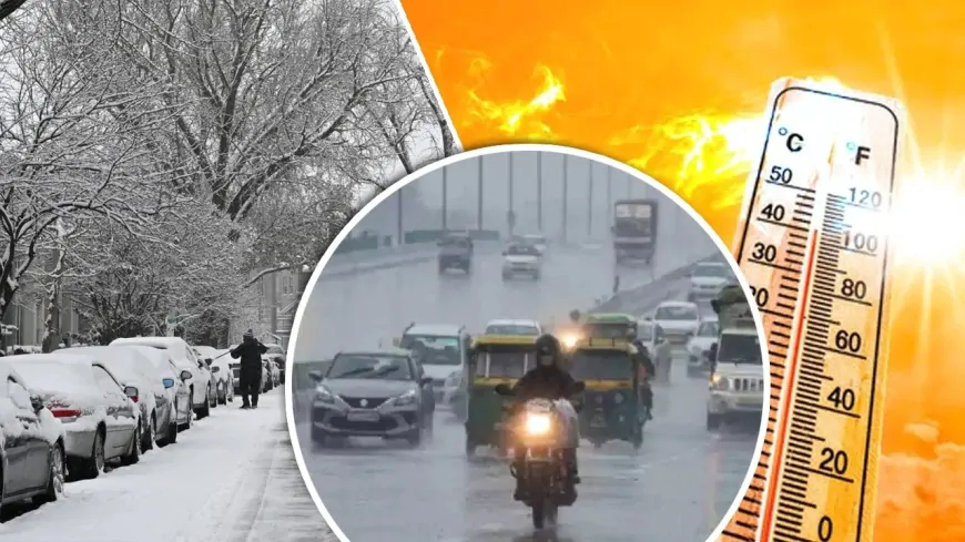 फरवरी का महीना बन गया कॉकटेल...बारिश, बर्फ, हवाएं और लू सब एकसाथ