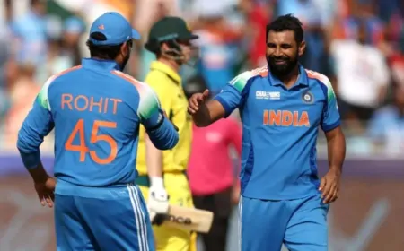 Ind Vs Aus : ऑस्ट्रेलिया ने भारत को दिया 265 रन का लक्ष्य, शमी ने झटके 3 विकेट