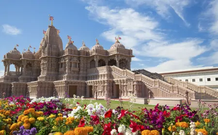 US Hindu Temple: अमेरिका के Chino Hills  स्थित एक BAPS हिंदू मंदिर में तोड़फोड़
