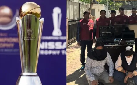 Champions Trophy : फाइनल मुकाबले में गरमाया सट्टे का बाजार, 'D' कंपनी का मिला कनेक्शन 