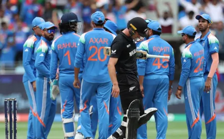 Champions Trophy Final : New Zealand की गिरी छठी विकेट