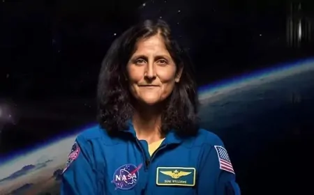 सुनीता विलियम्स की धरती पर वापसी, 9 महीने बाद अंतरिक्ष से लौटीं  विलियम्स, NASA ने की प्रेस कॉन्फ्रेंस