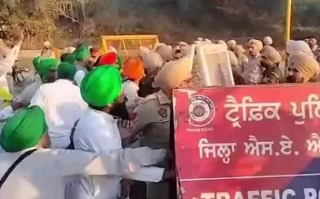 खाली कराया गया शंभू और खनौरी बॉर्डर, कई इलाकों में इंटरनेट सेवाएं बंद