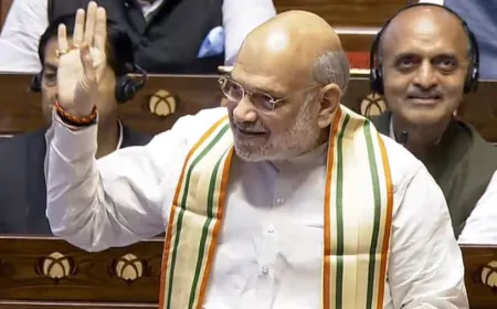 राज्यसभा में गरजे अमित शाह, आतंकवाद सहित अनेक मुद्दों पर विपक्ष को घेरा 