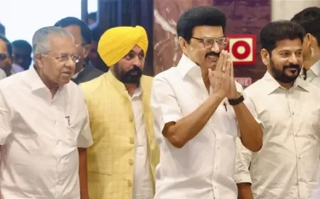 परिसीमन को लेकर विपक्षी दलों की बैठक, पंजाब CM भगवंत मान हुए शामिल 