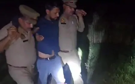 मुठभेड़ के बाद पुलिस ने दो अपराधियों को किया गिरफ्तार, अवैध हथियार और कई कारतूस भी बरामद 