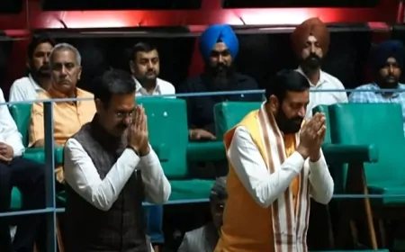 पंजाब विधानसभा के सत्र में पहुंचे हरियाणा के CM नायब सिंह सैनी और स्पीकर