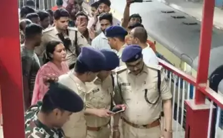 रेलवे स्टेशन पर चली गोलियां, पिता-पुत्री की हत्या के बाद युवक ने खुद को मारी गोली 