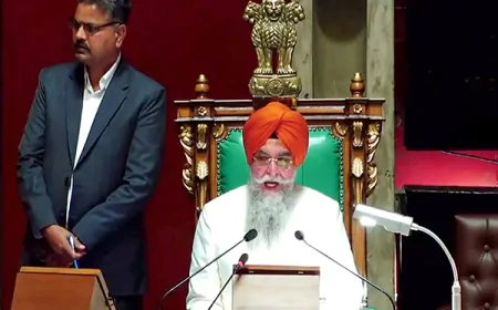 विपक्ष के हंगामे के बाद पंजाब विधानसभा हुई स्थगित 