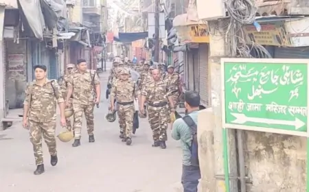 रमजान के आखिरी जुम्मे पर संभल में बढ़ाई गई सुरक्षा 