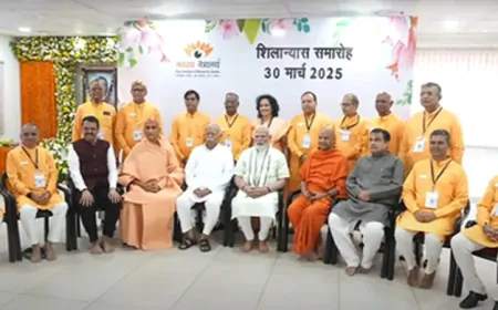 PM नरेंद्र मोदी ने नागपुर में माधव नेत्रालय की बिल्डिंग की आधारशिला रखी