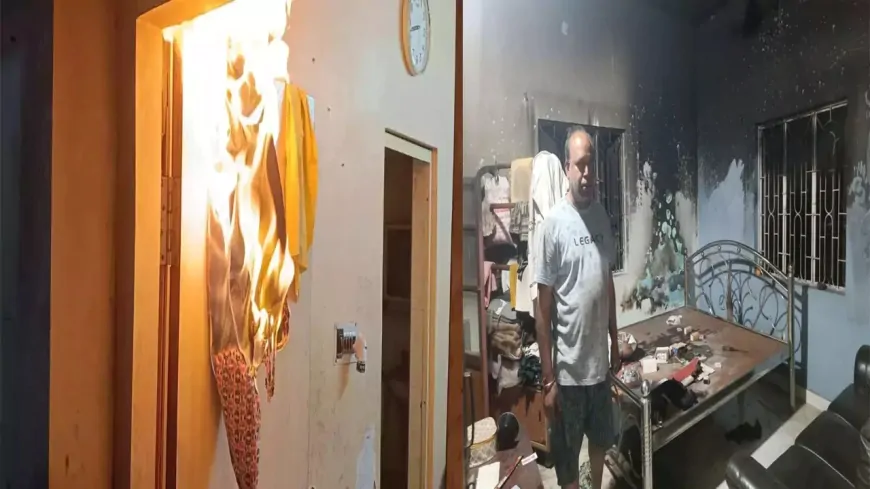 रहस्य या कोई साजिश? धनबाद के घर में बार-बार लग रही आग का मामला गहराया!