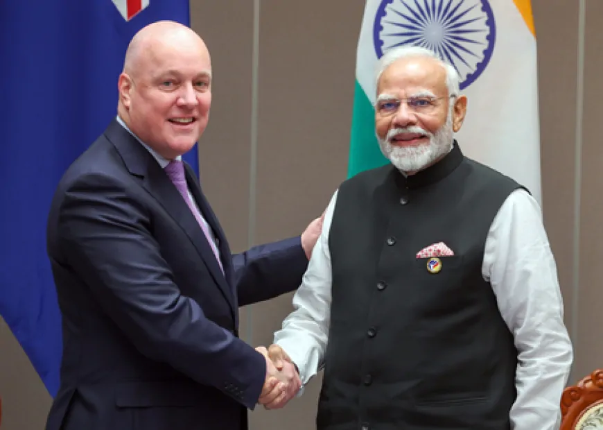 पांच दिवसीय भारत यात्रा पर न्यूजीलैंड के प्रधानमंत्री, आज PM मोदी के साथ करेंगे बैठक