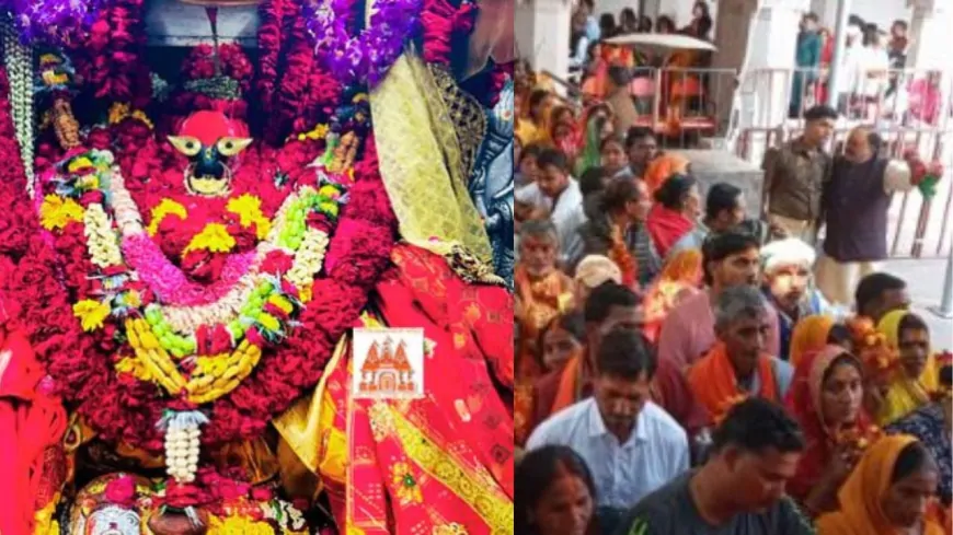 चैत्र नवरात्रि के पहले दिन के अवसर पर मां विंध्यवासिनी देवी मंदिर में उमड़ा आस्था का सैलाब 