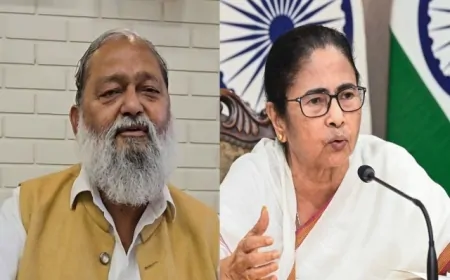 अनिल विज ने कसा तंज, 'योगी जी से कुछ दिनों के लिए ट्यूशन रख लें ममता बनर्जी'