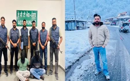 पंजाब एंटी-गैंगस्टर टास्क फोर्स की बड़ी कार्रवाई, लॉरेंस और रोहित गोदारा गैंग के दो सदस्य गिरफ्तार