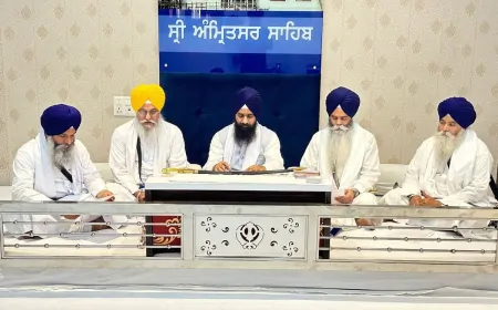 अमृतसर में पांच सिंह साहिबानों की हुई बैठक, पंथ से जुड़े मामलों पर की गई चर्चा