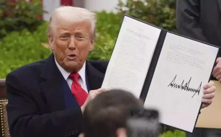 Trump Tariff War: ट्रंप प्रशासन ने चीनी आयात पर 104% टैरिफ लगाया