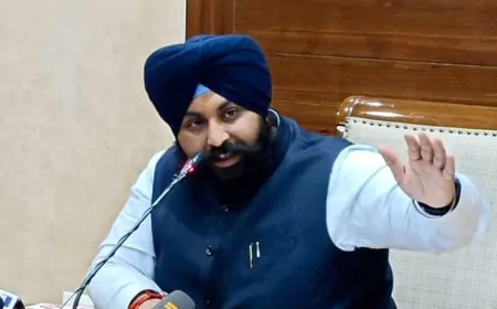 कैबिनेट मंत्री हरजोत बैंस ने की प्रेस कॉन्फ्रेंस,  7 अप्रैल से जारी शिक्षा क्रांति अभियान की दी जानकारी