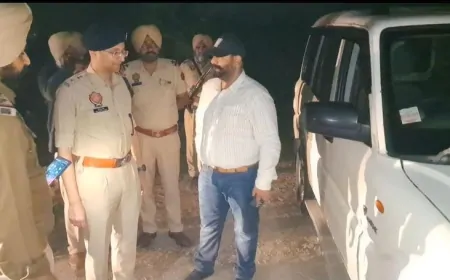 तरनतारन में पुलिस और गैंगस्टर में मुठभेड़, गैंगस्टर के पैर में लगी गोली आरोपी गिरफ्तार