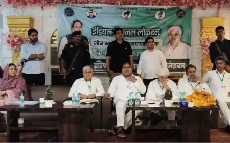 INLD राष्ट्रीय अध्यक्ष अभय चौटाला ने की बैठक, हिसार जोन के पदाधिकारियों के साथ की बैठक