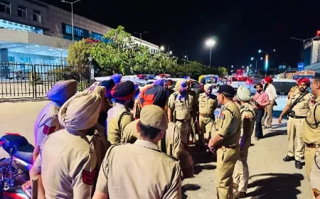 पंजाब पुलिस ने चलाया ‘नाइट डोमिनेशन’ अभियान, पुलिस ने कई जगहों पर की वाहनों की चेकिंग