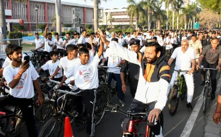 नशे के खिलाफ साइक्लोथॉन 2.0 यात्रा जारी, यात्रा का गांव करौंथा पहुंचने पर हुआ स्वागत