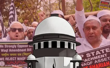 SC ने वक्फ कानून पर दी अंतरिम राहत, सरकार से 7 दिन में मांगा जवाब